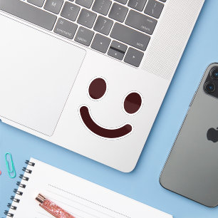 Weinendes rotes Herz-Emoji Moody Cartoon-Aufkleber Aufkleber