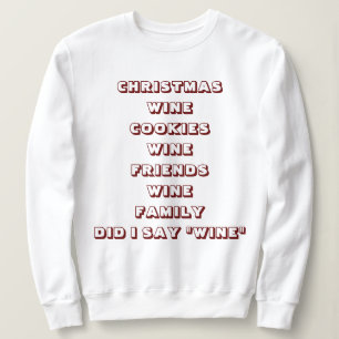 ***WEINENTHUSIAST*** CHRISTMAS SPASS SWEATSHIRT