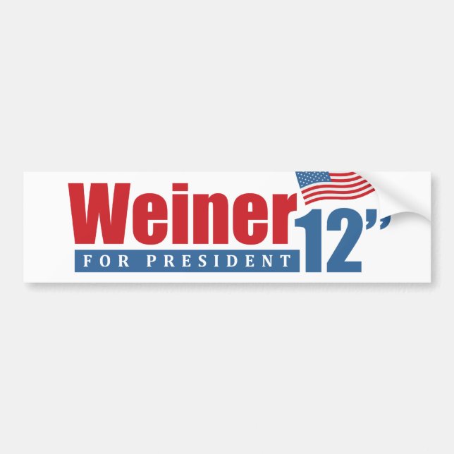 Weiner 2012 Zoll - Autoaufkleber (Vorne)