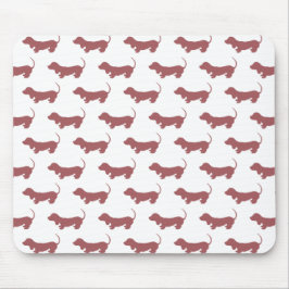 Weiner Dog Dackel Muster Mousepad