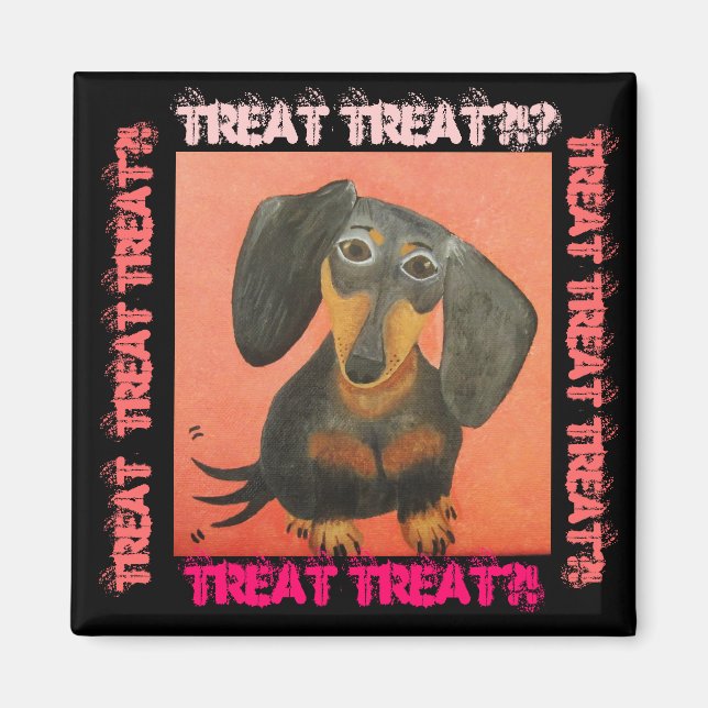 Weiner Dog Leckerei Magnet (Vorne)