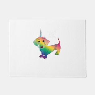 WEINER DOG WEINERCORN - Funny Dackel Unicorn T- Fußmatte