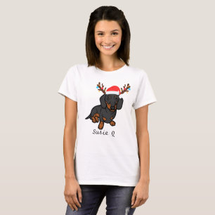 Weiner Hund, Dackel, Hundemutter, Hundedad, Weihna T-Shirt