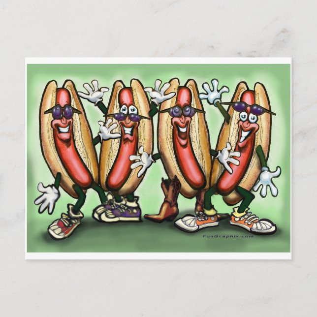 Weiner Party Postkarte (Vorderseite)