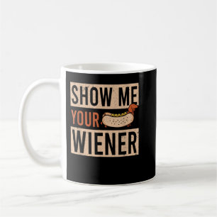 Weiner Rides Funny Dackel T-Shirt Kaffeetasse