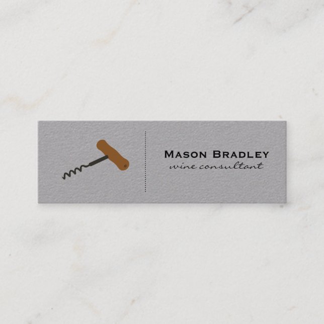 Weinexperte Mini Visitenkarte (Vorderseite)