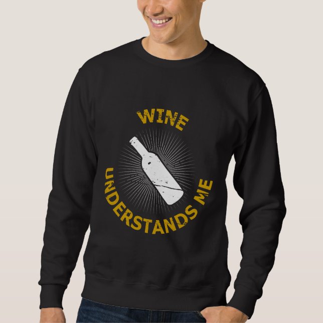 Weinflasche 94 sweatshirt (Vorderseite)