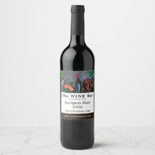 Weinflasche, Bar/Weinkeller Weinetikett