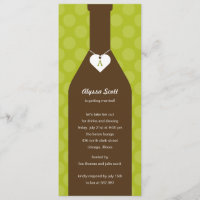 Weinflasche Bridal Dusche Einladungen - Limon