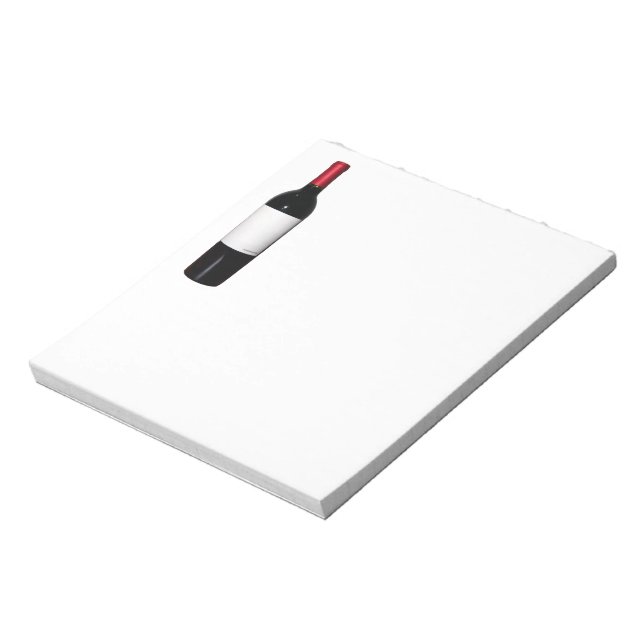 Weinflasche (Leerzeichen) Notepad Notizblock (Rotiert)