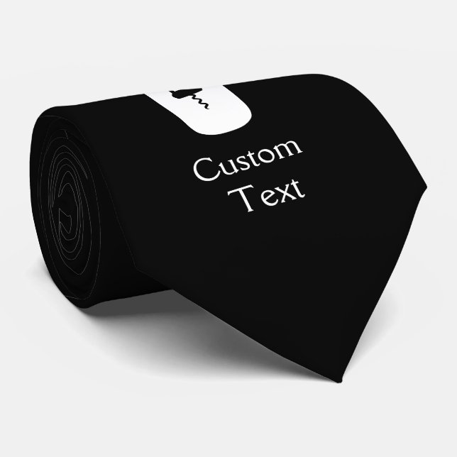 Weinflasche mit Flügeln und Korkenzieher Krawatte (Gerollt)