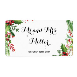 Weinflasche mit Mini-Champagner-Flasche - botanisc