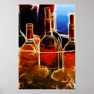 Weinflasche Poster