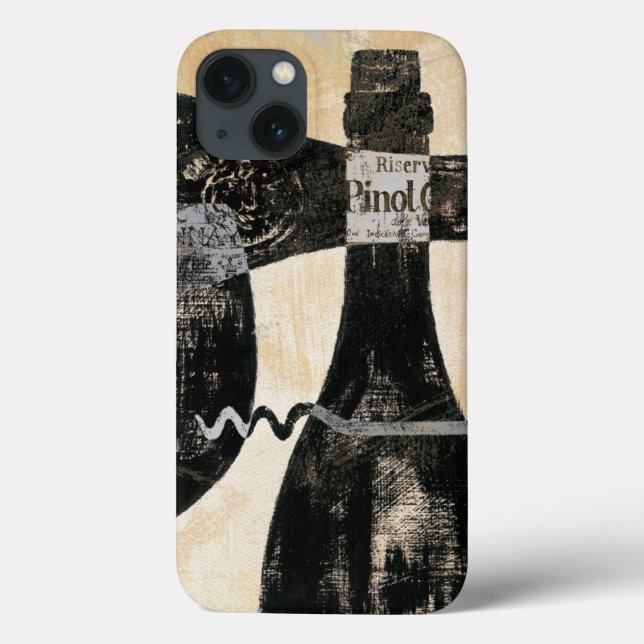 Weinflasche und Glas Case-Mate iPhone Hülle (Rückseite)