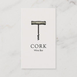 Weinflasche Visitenkarte