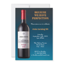 Weinflasche, weil wir Perfektion haben