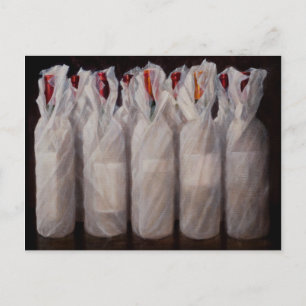 Weinflaschen 2010 postkarte