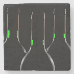 Weinflaschen Black Stone Getränke Coaster Steinuntersetzer