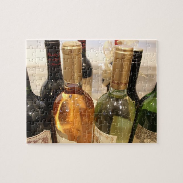 Weinflaschen für Weinliebhaber Puzzle (Horizontal)