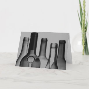 Weinflaschen Grußkarten Karte