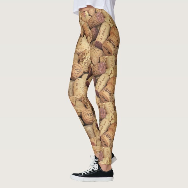 Weinflaschen-Korken-Leggings Leggings (Links)