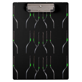 Weinflaschen Schwarze Zwischenablage Klemmbrett