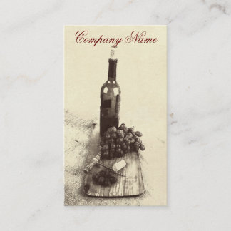 Weinflaschen-Visitenkarteschablone Visitenkarte