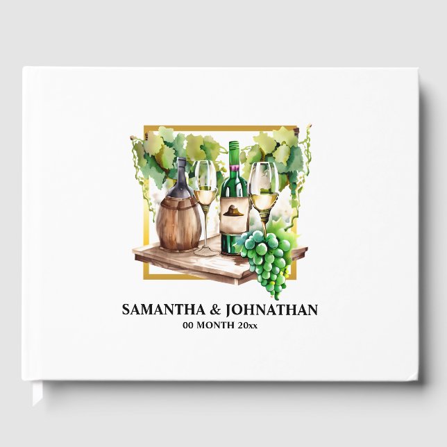 Weinflaschen Wein Weingut Weingut grünes Gold Gästebuch (Vorderseite)