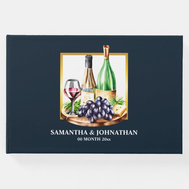 Weinflaschen Weinkellerei Gästebuch (Vorderseite)