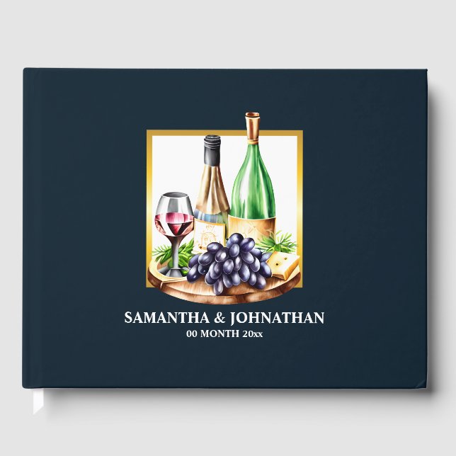 Weinflaschen Weinkellerei Gästebuch (Vorderseite)