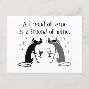 Weinfreund, Weinfreund, Weinfreund Postkarte