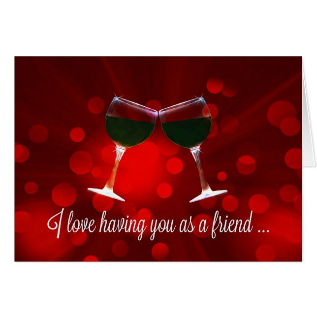 Weinfreundschaftskarte (Vorderseite (Horizontal))