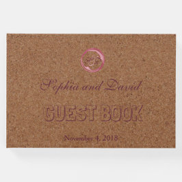 Weingarten Cork Stains Roter Wein Hochzeit Gästebuch