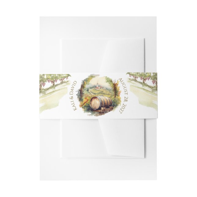 Weingarten Einladungsbanderole (Vorderseite Beispiel)