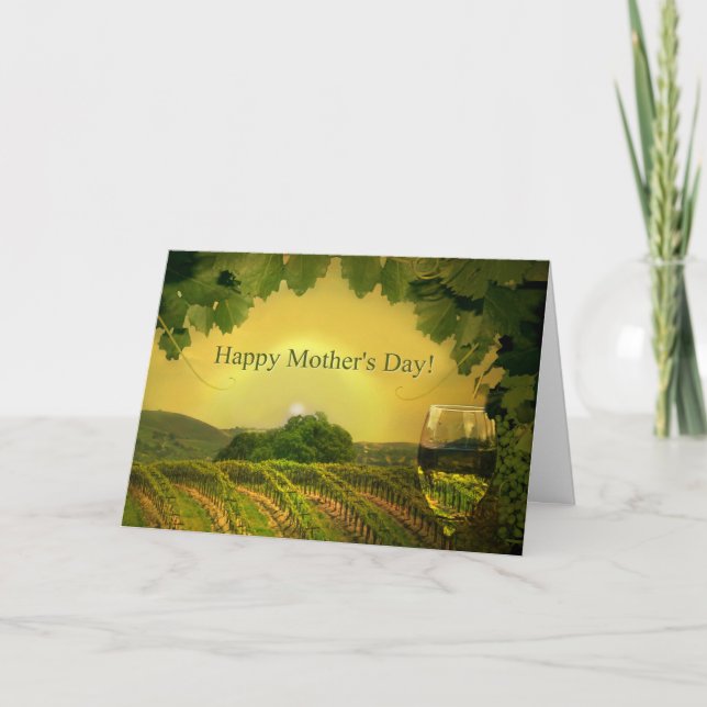 Weingarten Happy Mother Day Funny Karte (Vorderseite)