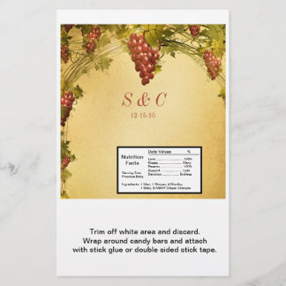 Weingartenhochzeit Große Hershey's Wrapper Flyer