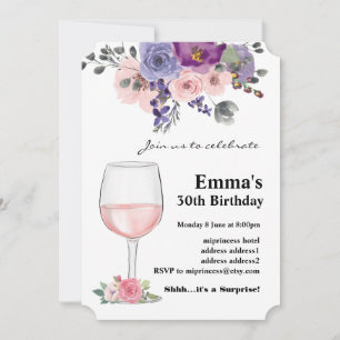 Weingeburtstagseinladung, "Aged to Perfection" Einladung