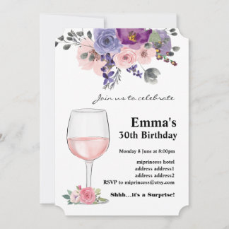 Weingeburtstagseinladung, "Aged to Perfection" Einladung