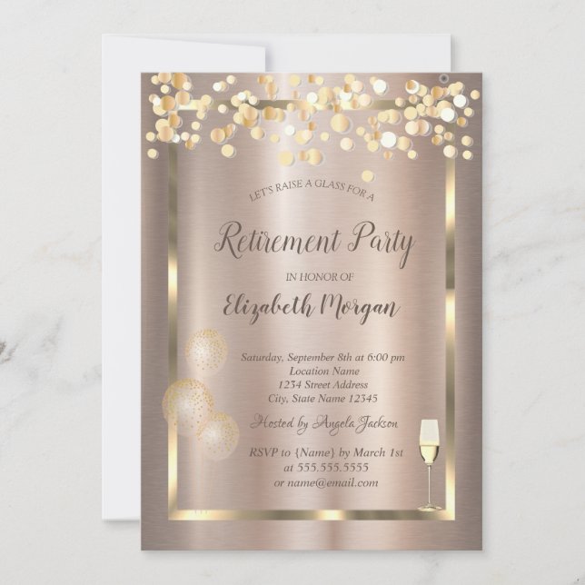 Weinglas, Ballons, Türbeschaffung Einladung (Vorderseite)