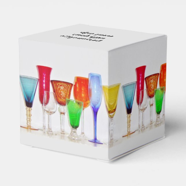 Weinglas-Gesichtskasten Geschenkschachtel (Rückseite)