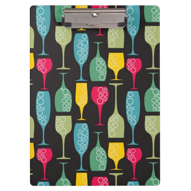 Weinglas Klemmbrett (Vorderseite)