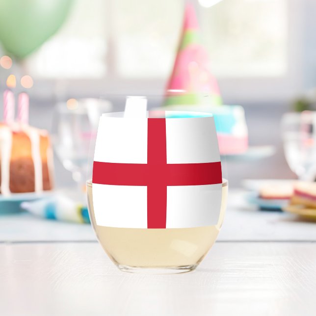 Weinglas mit Flagge Englands Ohne Stiel (Insitu (Geburtstag))