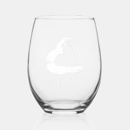 Weinglas Moon Herz Weinglas Ohne Stiel