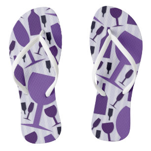 Weinglas-Muster Flip Flops