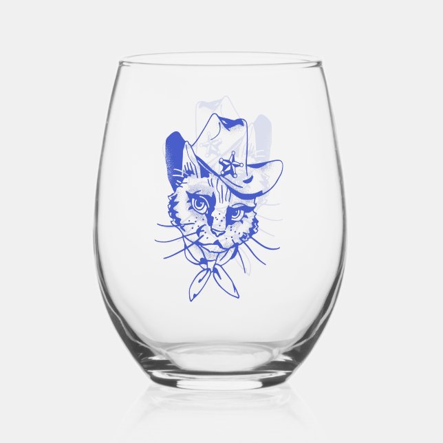 Weinglas ohne Stiel Kitty (Vorderseite)