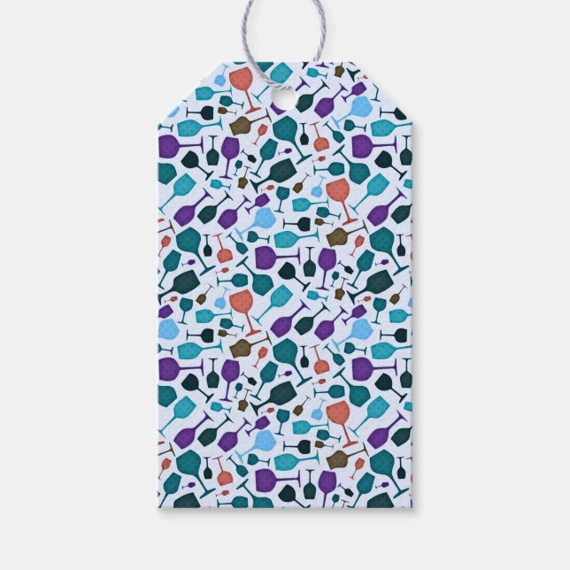 Weingläser! Geschenkanhänger (Vorderseite)