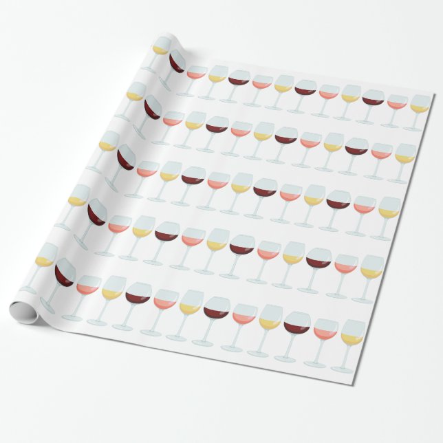 Weingläser Geschenkpapier (Ungerollt)