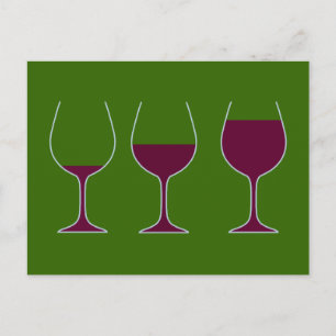 Weingläser Wein Gläser Gläser Postkarte