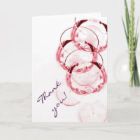Weingläser Wein Thema dank Karte