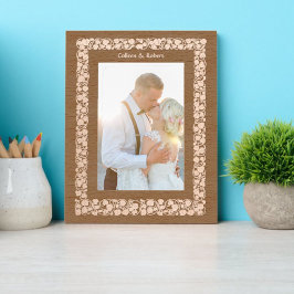 Weingrenze mit herzförmigen Blätter Geätzte Rahmen